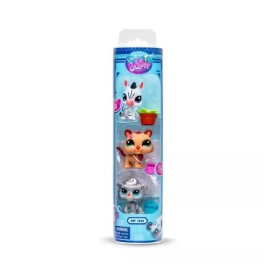 Littlest Pet Shop: Pet Trio Tuba játékfiguraszett, 3 db-os - többféle