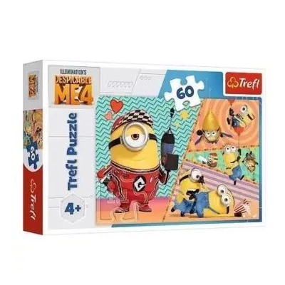 Trefl: Boldog Minyonok puzzle - 60 darabos