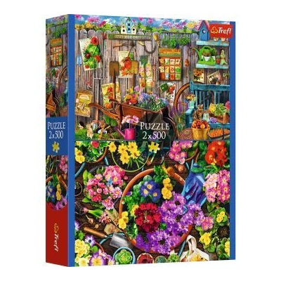 Trefl: Kerti munka - 2 x 500 darabos puzzle