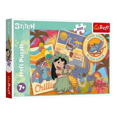 Trefl: Lilo és Stitch, Hula hula tánc puzzle - 200 darabos