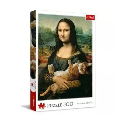 Trefl: Mona Lisa és a doromboló macska puzzle - 500 darabos