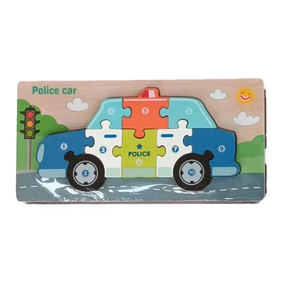 Kép 5/7 - Fa puzzle, vegyes, 22x11 cm. PVC csom
