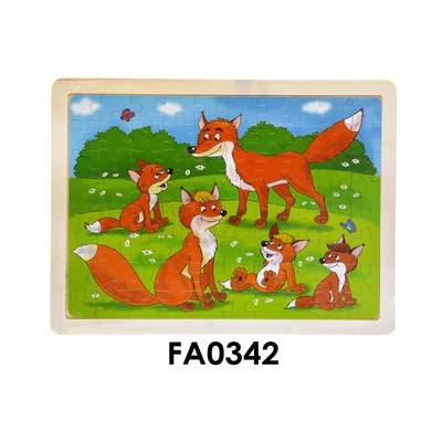 Fa puzzle, vegyes, 30x23 cm pvc csom