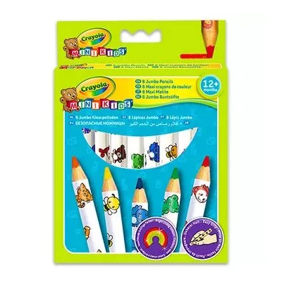 Crayola Mini Kids: 8 db vastag natúr színes ceruza