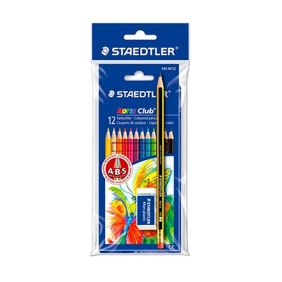 Staedtler: 12 darabos színes ceruza - ajándék grafitceruzával és radírral