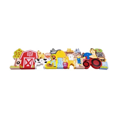 Kép 2/4 - Fa ki-berakó, illesztõs, farmos, 13x45 cm pvc