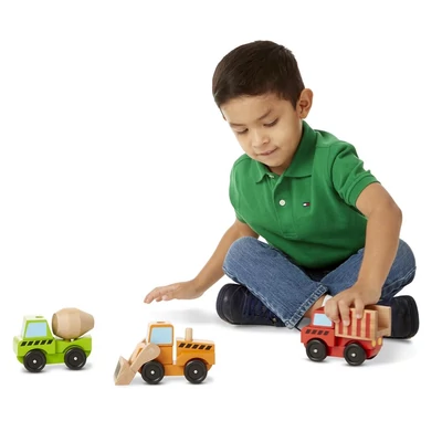 Kép 3/3 - Melissa & Doug Fa jármű, Építkezés
