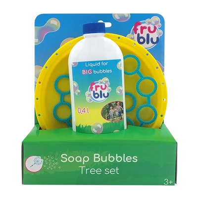 Buborékfújó klt., Fru Blu, bokor szett, 4 dl folyadékkal, dob.