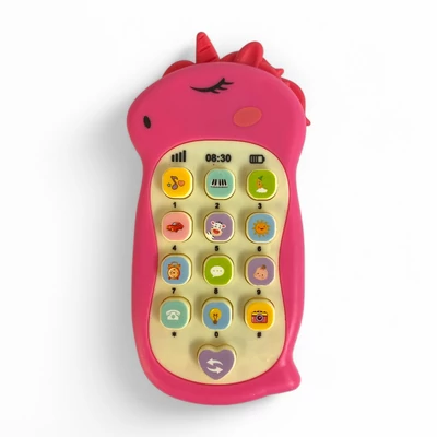 Kép 2/6 - Mobiltelefon, el., zenél, dínós, 3 szín, 14 cm, 12/disp.