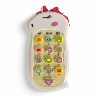 Kép 3/6 - Mobiltelefon, el., zenél, dínós, 3 szín, 14 cm, 12/disp.