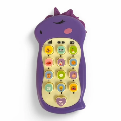 Kép 4/6 - Mobiltelefon, el., zenél, dínós, 3 szín, 14 cm, 12/disp.