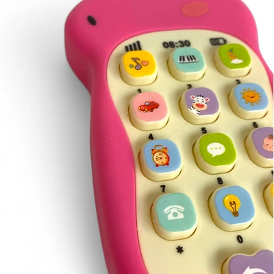 Kép 5/6 - Mobiltelefon, el., zenél, dínós, 3 szín, 14 cm, 12/disp.