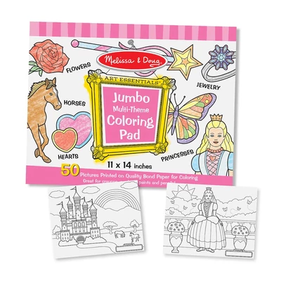 Kép 2/2 - Melissa & Doug Kreatív játék, Jumbo színező, pink