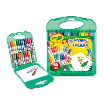 Crayola: Lemosható minifilctoll készlet tartóban