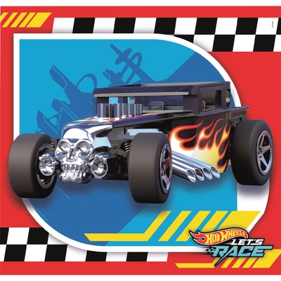 Kép 2/2 - Puzzle, Hot Wheels, 3x48 db, 29x19 cm dob.