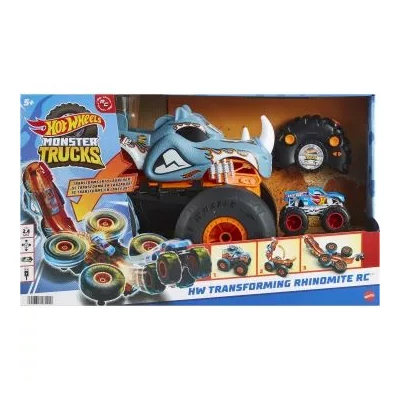 Hot Wheels: Monster Trucks átalakítható távirányítós autó - Rhinomite