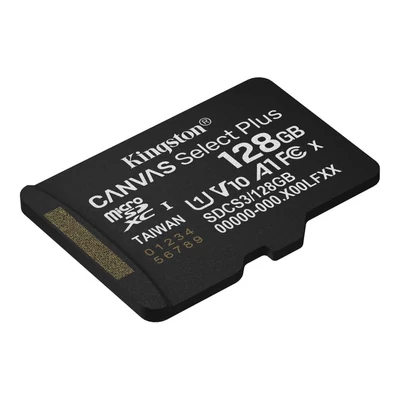 Kép 2/3 - Kingston 128GB microSDXC Canvas Select Plus Gen3 Class 10 UHS-1 A1 V10 adapter nélkül