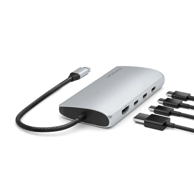 Kép 5/5 - Satechi USB-C MultiPort Adapter 8K with Ethernet V3 - Silver