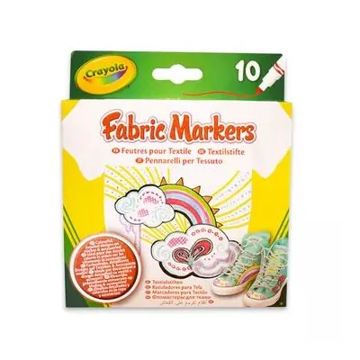 Crayola: 10 darabos textilfilc készlet
