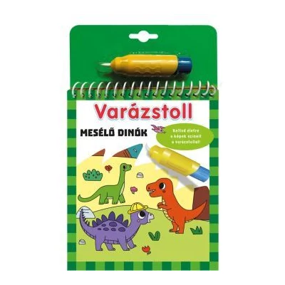 Varázstoll - Mesélő dinók kifestő