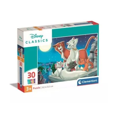 Clementoni: Macskarisztokraták - 30 darabos puzzle