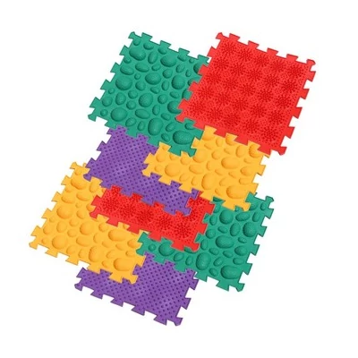 Ortho Puzzle: Ortopédiai masszázs szőnyeg szett, 8 darabos - Szavanna