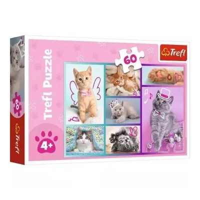 Trefl: Macskás puzzle - 60 darabos