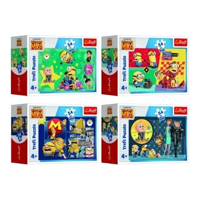Trefl: Minyonok 54 darabos mini puzzle - többféle