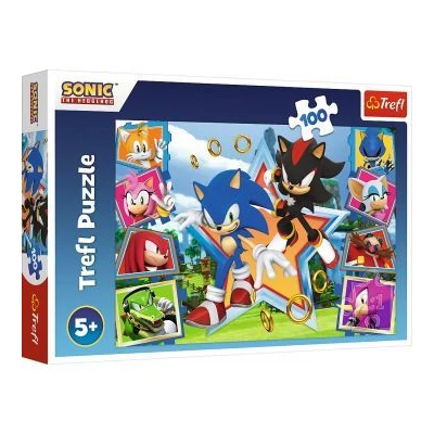 Trefl: Sonic, a sündisznó, a találkozás - 100 darabos puzzle
