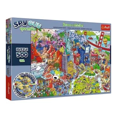 Trefl: Spy Guy USA nyomozós képkereső puzzle - 500 darabos