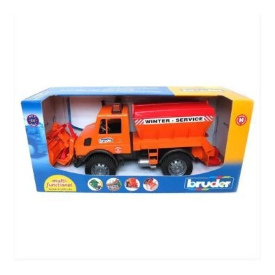 Bruder: UNIMOG szóróautó hólapáttal - 49 cm