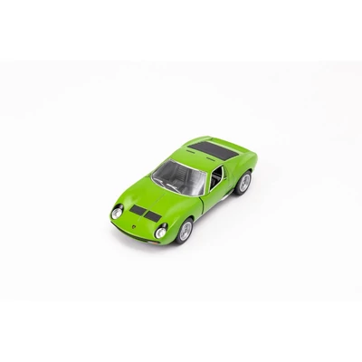 Kép 11/21 - Kinsmart Lamborghini Miura P400 SV 1971 fém autó nyitható ajtókkal 1:34 (többféle)