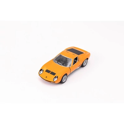 Kép 16/21 - Kinsmart Lamborghini Miura P400 SV 1971 fém autó nyitható ajtókkal 1:34 (többféle)