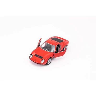 Kép 2/21 - Kinsmart Lamborghini Miura P400 SV 1971 fém autó nyitható ajtókkal 1:34 (többféle)