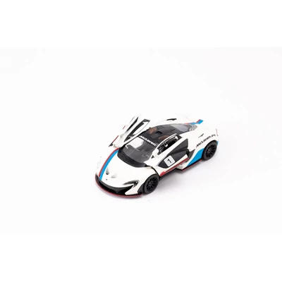 Kép 12/21 - Kinsmart McLaren P1 Exclusive Edition fém autó nyitható ajtókkal 1:36 (többféle)