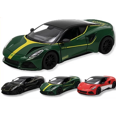 Kinsmart Lotus Emira Heritage Edition fém autó nyitható ajtókkal 1:34 (többféle)