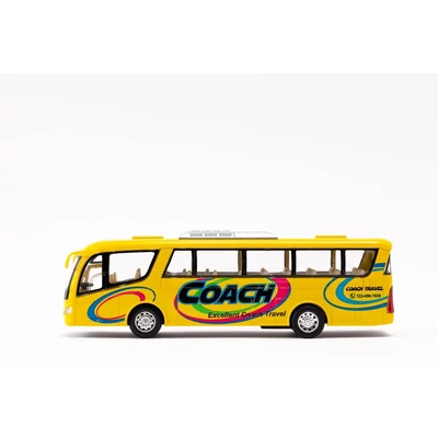 Kép 10/17 - Kinsmart Coach Travel fém busz nyitható ajtókkal (többféle)
