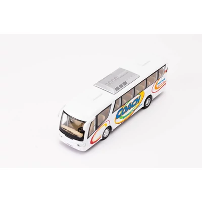 Kép 13/17 - Kinsmart Coach Travel fém busz nyitható ajtókkal (többféle)