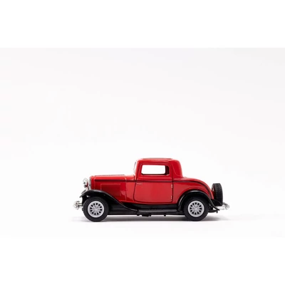 Kép 3/21 - Kinsmart Ford 3 ablakos coupe 1932 fém autó nyitható ajtókkal 1:34 (többféle)