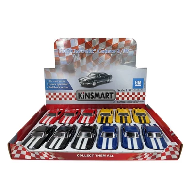Kép 21/21 - Kinsmart Chevrolet Camaro Z/28 1967 fém autó nyitható ajtókkal 1:37 (többféle)