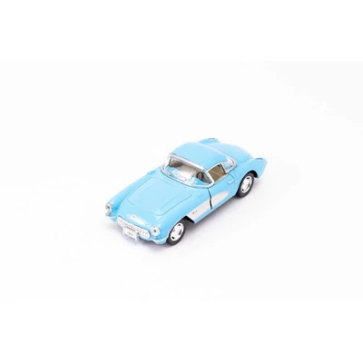 Kinsmart Chevrolet Corvette 1957 fém autó nyitható ajtókkal 1:34 (többféle)