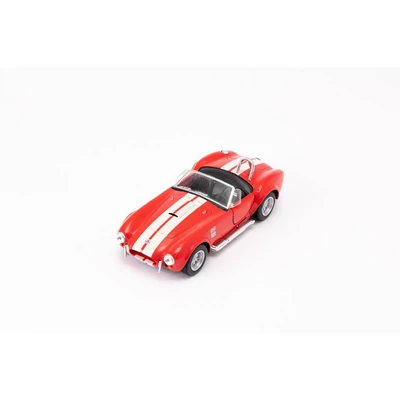 Kép 11/21 - Kinsmart Shelby Cobra 427 S/C 1965 fém autó nyitható ajtókkal 1:32 (többféle)
