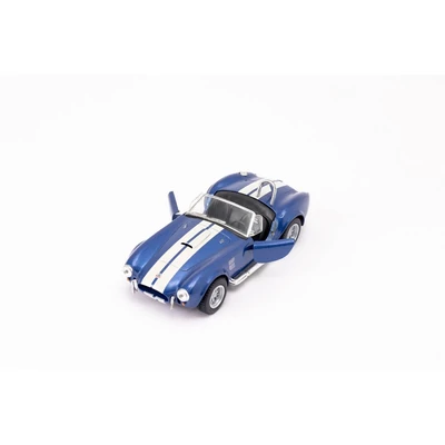 Kép 2/21 - Kinsmart Shelby Cobra 427 S/C 1965 fém autó nyitható ajtókkal 1:32 (többféle)