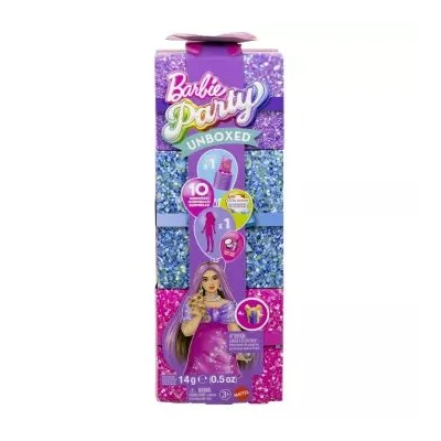 Barbie Party Reveal: Glamour meglepetés szett - Pink Curvy baba