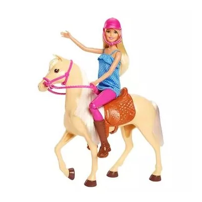 Barbie: lovas szett babával