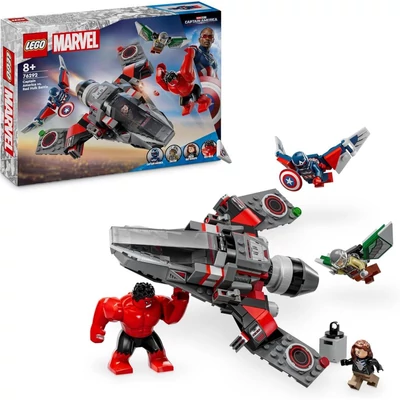 LEGO Marvel - Amerika Kapitány vs. Vörös Hulk csata (76292)