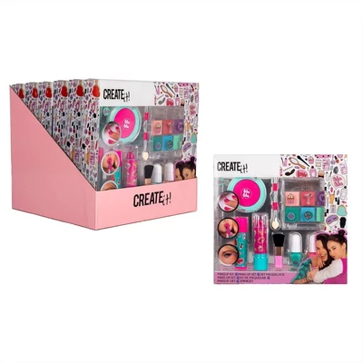 Kép 2/2 - Canenco Create It! Pink-türkiz make-up szett