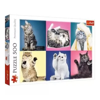 Trefl: Kiscicák puzzle - 500 darabos
