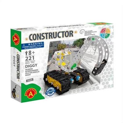 Kép 2/3 - Alexander Toys Constructor - Diggy munkagép építőjáték