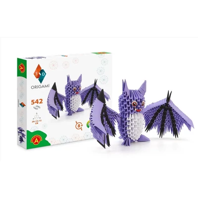 Kép 2/3 - Origami 3D Denevér papírhajtogatós építőjáték